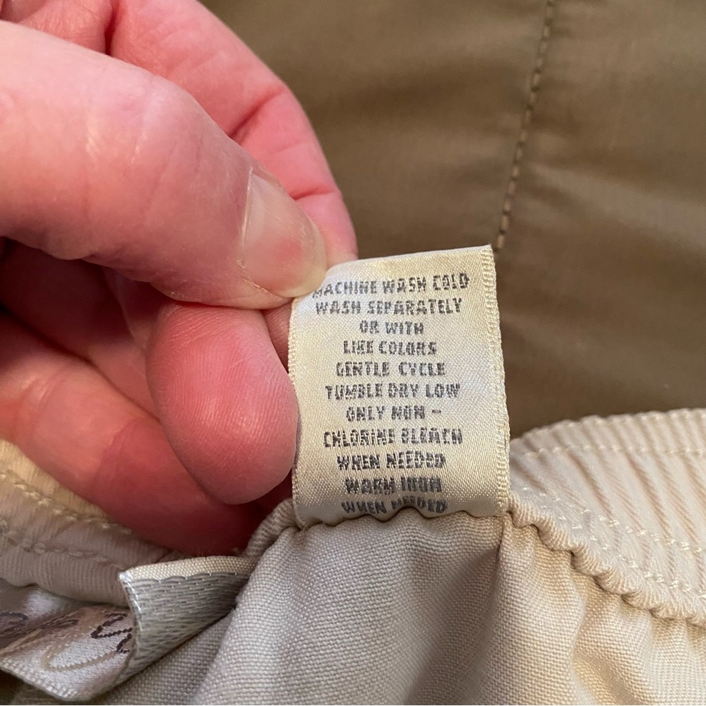 👗 Cream Elastic Waist Pants - Picture 8 of 8